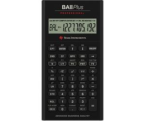 Manuel du calculateur financier Texas Instruments BAII Plus Pro au Royaume-Uni