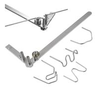Manuelle Cintreuse pour Tiges D'acier de 1 à 10 mm D'épaisseur | En Acier Inoxydable, Durable, Réglable de 0° à 180° pour Cintrage Précision DIY Sur Acier, Cuivre, Aluminium et Fer