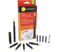 Manuscript Deluxe Six Calligraphers plume pour gauchers Plume & Cartouche d'Encre Set