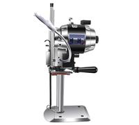 MANYOUYOU Machine De Découpe électrique, Coupe-Tissu à Lame Droite Verticale 1100w, Ciseaux électrique avec Fonction D'affûtage Et Lumière LED, pour Tissu, Carton, Cuir, Tapis, Plastique 10in