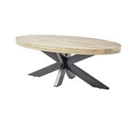 Manzanilla - table basse - bois massif et noir - 120 cm - Bois
