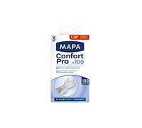 MAPA - Confort Pro - Gants Fins Ménagers en Latex - Recyclables avec TerraCycle - Flexibilité et Confort maximal - 1 boîte de 100 gants - Taille S
