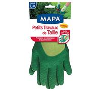 MAPA - Petits Travaux de Taille - Gants de Jardinage support Textile souple et enduction Latex - Ultra Flexibles et Résistants à la perforation - 1 paire - Taille L