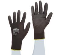 MAPA Ultrane Lite 548 Gants enduits de polyuréthane Palm Longueur 9-1/4 Taille 9 Noir (Pack de 12 paires)