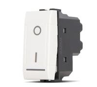 MAPAM Interrupteur bipolaire 01 Art compatible Bticino Livinglight N4002N 16A blanc -802B