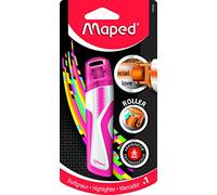 Maped - 1 Surligneur Fluo Peps Roller pour Usage Scolaire et Professionnel