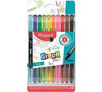 Maped - 10 feutres Graph'Peps Deco - feutres Pointe Fine 0, 4 mm