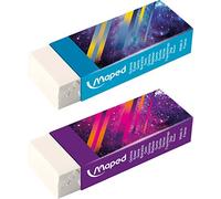 Maped 116112 Cosmic Teens Lot de 2 gommes Souples et efficaces Bleu/Rose