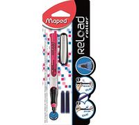 Maped 221210 - Roller encre à cartouche, Pte Moyenne, coloris aléatoire