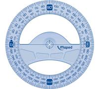 Rapporteur Geometric 360 deg, 120 mm, en plastique