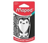 Taille-crayons - 1 trou - Avec réservoir - Panda ou pingouin - Scolaire - Maped