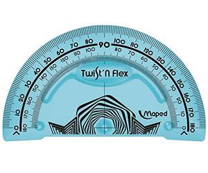 MAPED 40920 Rapporteur Twist'n'flex 180 g 10 cm gradué Couleurs Assorties