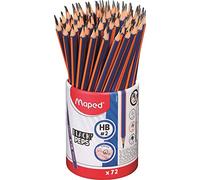 Maped - 72 crayons graphites HB Navy Green - Avec 47,2% de matières recy s et 19% de matières d’origine naturelle - Pot 100% recyclable