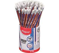 Maped - 72 crayons graphites HB Navy Green embout gomme
