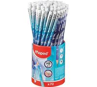 Maped - 72 Graphites Arctic Vibes - crayons HB Embout Gomme