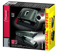 Maped Set d'agrafeuse et de perforateur Advanced, taupe