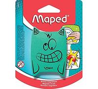Maped - Accessoires pour tableaux blancs - Gomme pour tableaux blancs - Unités - Designs Ludiques - Brosse en mousse légère - Forme ergonomique - Magnétique - 2 Couleurs