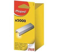 MAPED - agrafes 26/8, zinguée, contenu: 5.000 pièces en emballage blister avec oeillet de suspension (324502 0)