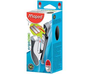 Maped - Agrafeuse Ergologic Half Strip - compatible Agrafes 24/6 et 26/6 - mécanisme Anti-Blocage d'Agrafes - coloris Noir