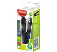 Maped Agrafeuse Greenlogic Half-Strip - 100% plastique recyclé - 24/6, 26/6 - Noir - 1 unité