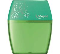 Maped Taille-crayon Shaker 2 trous Réservoir translucide Couleurs assorties pour enfants 2U