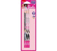 Maped - Barbie HB Pencil with Eraser Head - Pack of 6 - Wooden Pencils with Eras