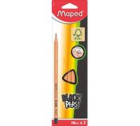 Maped Black Peps crayon graphite HB 3 pièce(s) - Crayons graphite (HB, 3 pièce(s))