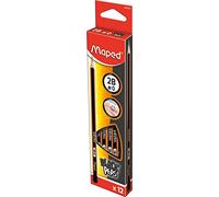 Maped Boite de 12 Crayons à papier BLACK'PEPS 2B