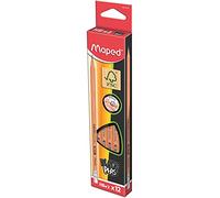Maped Crayon à papier BLACK'PEPS avec embout gomme mine HB