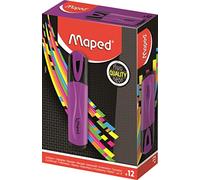 Maped - Boîte de 12 surligneurs Fluo'Peps Classic - Surligneurs Encre Fluo