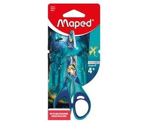 Maped - Ciseaux Dragon 13 cm - Ciseaux Enfants - Anneaux Bi-Matière - Lames INOX - Ciseaux Scolaires dès 4 Ans - Fourniture Scolaire