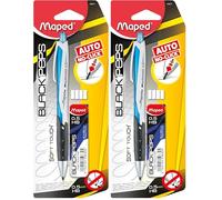 Maped - Crayon mécanique Blackpeps 0,5 mm et graffiti, couleur aléatoire, lot de 2 fournitures de bureau (assorties)
