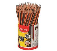Crayon à papier HB Maped Graphite Black'Pep's - Pot de 72 Crayons Graphites G