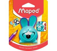 Maped Taille-crayon Croc Croc - Boîte à copeaux - Pour crayons fins - Turquoise/Violet