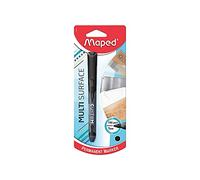 Maped Custom - Marqueur permanent fin Noir x1 - Pointe fine 1mm - Multi surface