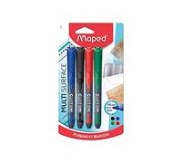 Maped - Custom - Marqueur permanent fin - Pointe fine 2mm - Multi surface