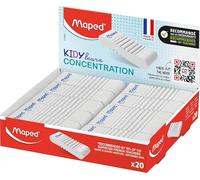Maped - Display 20 gommes Kidy Learn Concentration - Surface texturée