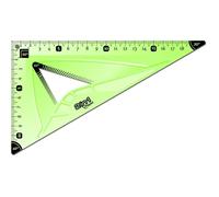 MAPED - Equerre 2 en 1 60/45°, grand côté 21 cm - INCASSABLE, coloris unique VERT- E-COMMERCE