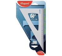 Maped Equerre de dessin 60 degrés Aluminium 21 cm