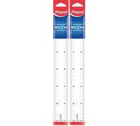 Maped Essentials 146 Double-décimètre avec étui de protection 30 cm (Lot de 2)