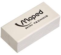 Maped Gommes Mini Technic 300 en plastique blanches, Lot de 12