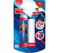 Gomme en plastique SUPERMAN + gomme de rechange
