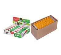 MAPED Gomme Technic 600 Green - Fabriquée en France - Boite de 20 & Amazon Basics Boîte de 150 crayons à papier prétaillés HB n°2