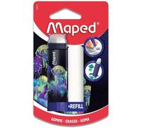 Maped - Gomme tube Deepsea Paradise - Gomme Protégée, Pratique et Efficace - 1 Recharge Gomme Incluse