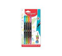 Maped Graph' Peps 749043 Stylo à pointe fine, 0,4 mm, 4 couleurs