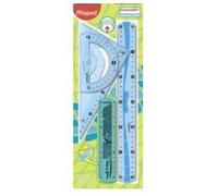 MAPED Kit de Traçage Géométrie Incassable Flexible 4 Piéces