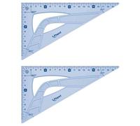 Maped Lot De 2 Equerres Geometric 60 Degrés Longueur 21 Cm Transparent
