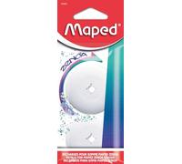 Maped - Lot de 2 Recharges pour Gomme Zenoa - Gomme Blanche Ronde