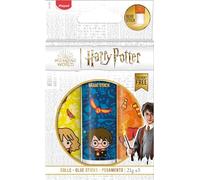 Maped - Lot de 3 Batons de colle 21g - Tube de Colles Harry Potter, Hermione Granger & Ron Weasley - Colle Scolaire Non Toxique - Licence Harry Potter Officielle