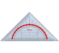MAPED Lot de 3 Équerres geométrique Technic 45° Hypothénuse 160 mm 4 en 1